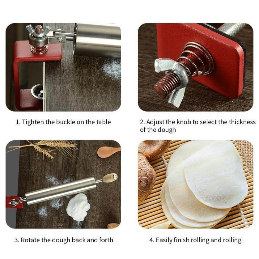 BowLift | Stainless Steel Easy Dough Roller Pin