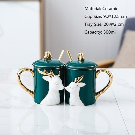 BowLift | 3D Lovely Couple Ceramic Mug Set
