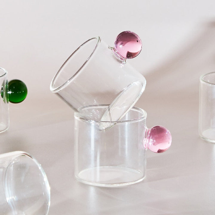 Globe Handle Glass Espresso Cup | Bowlift