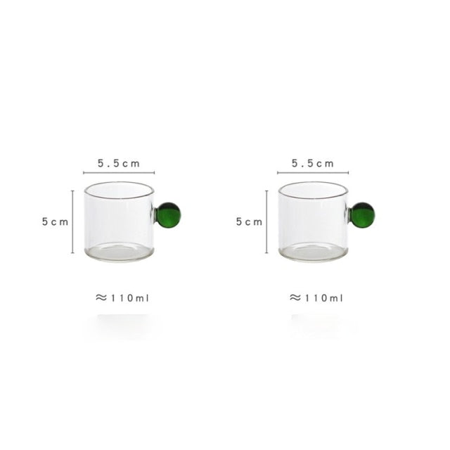 Globe Handle Glass Espresso Cup | Bowlift