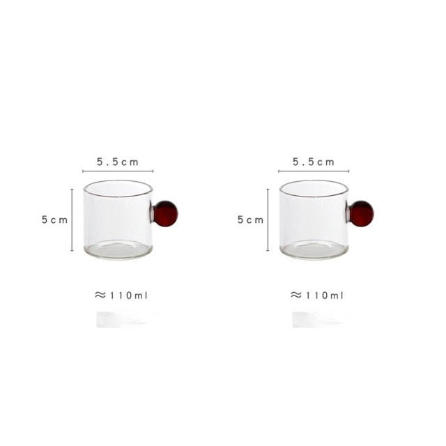 Globe Handle Glass Espresso Cup | Bowlift