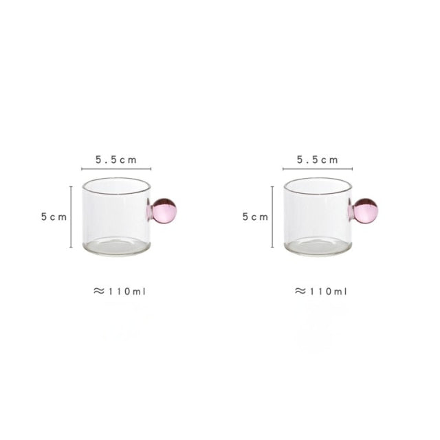 Globe Handle Glass Espresso Cup | Bowlift
