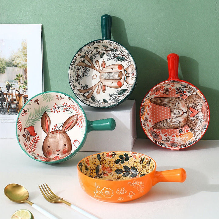 BowLift | Handmade Animal Flower Large Ceramic Bowl