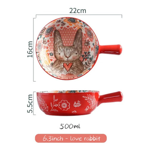 BowLift | Handmade Animal Flower Large Ceramic Bowl