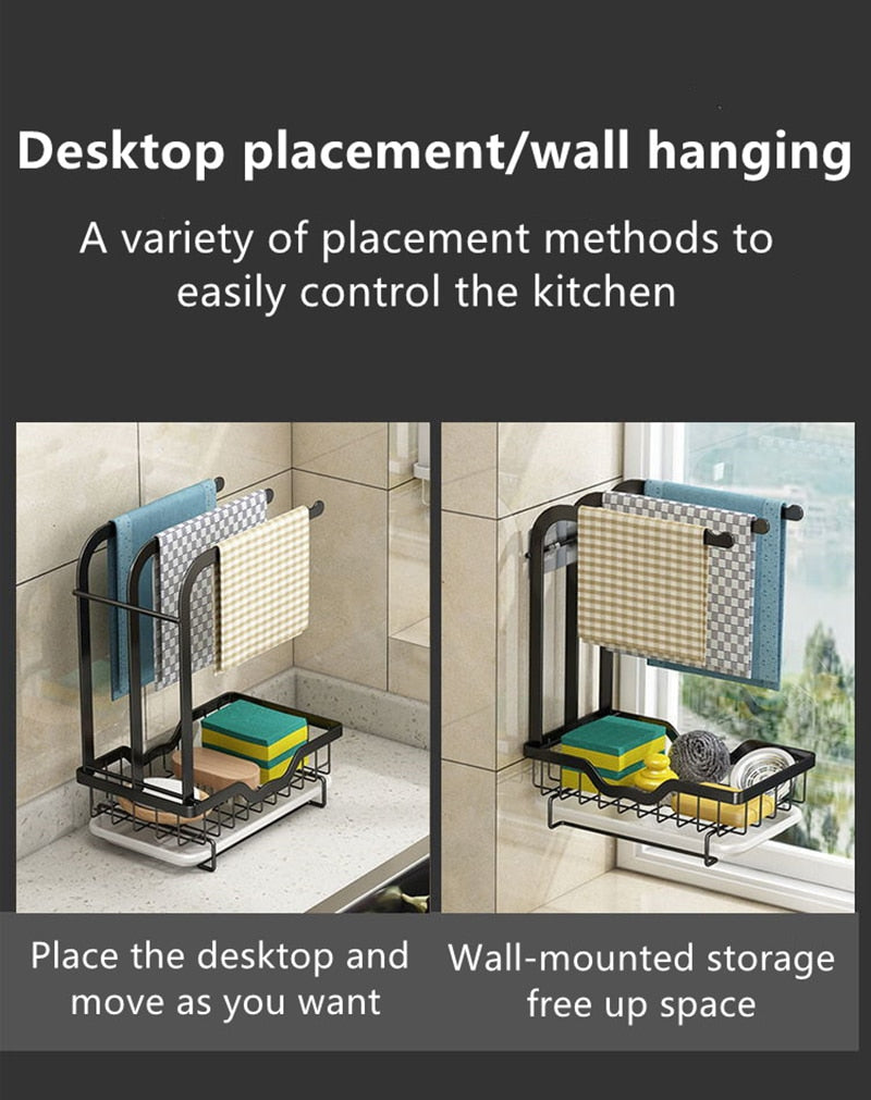 BowLift | Countertop Dish Drying Rack with Drainer