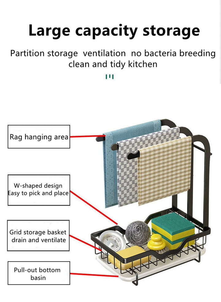 BowLift | Countertop Dish Drying Rack with Drainer