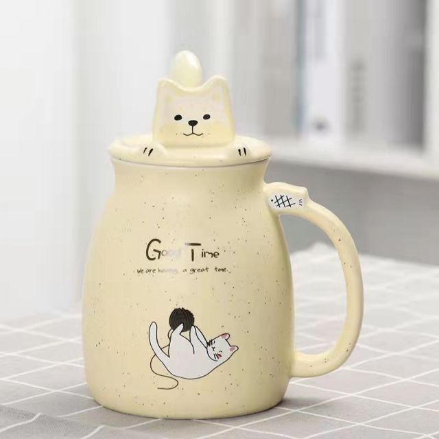 BowLift | Cute Cartoon Kitty Mug Set