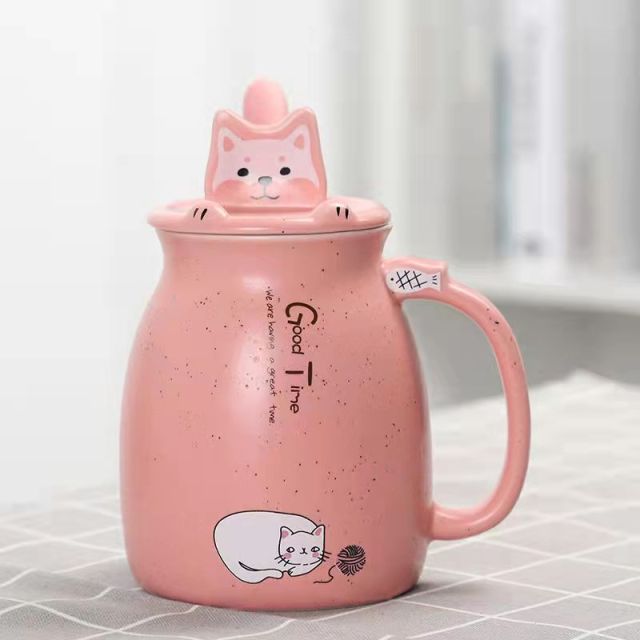 BowLift | Cute Cartoon Kitty Mug Set