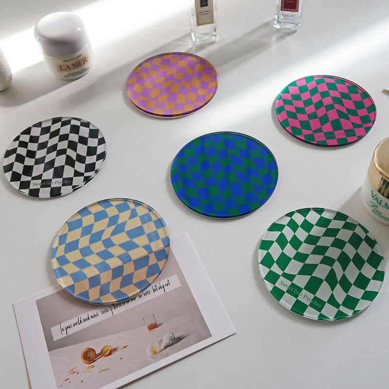 BowLift | Checkered Acrylic Coaster