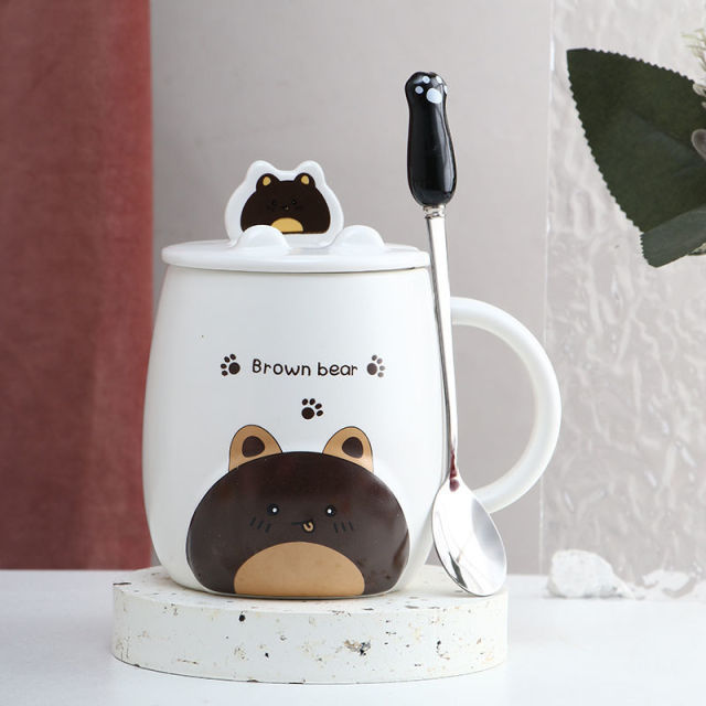 BowLift | Cute Cartoon Kitty Mug Set