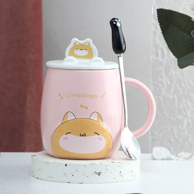BowLift | Cute Cartoon Kitty Mug Set