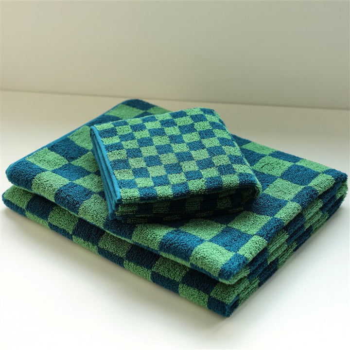 Checkerboard Cotton Towel | Bowlift
