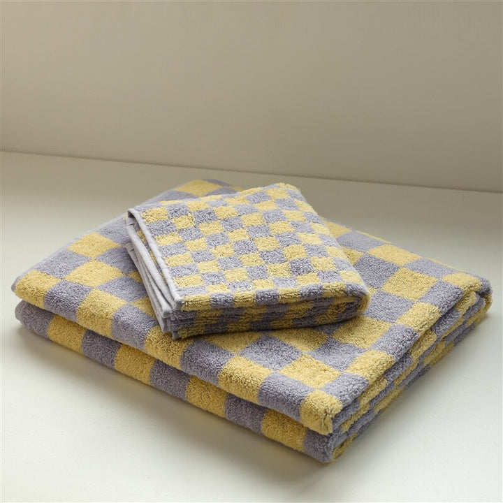 Checkerboard Cotton Towel | Bowlift