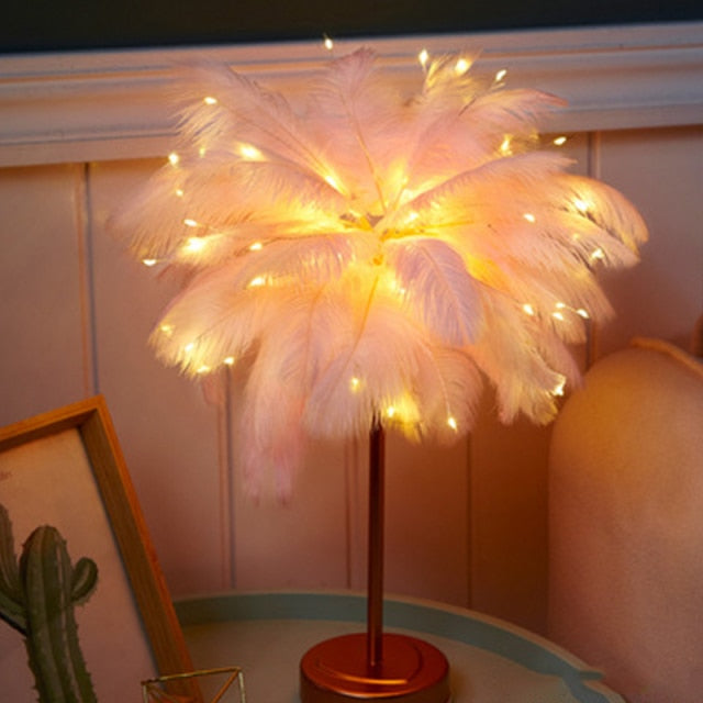 BowLift | Feather Palm Creative Table Lamp