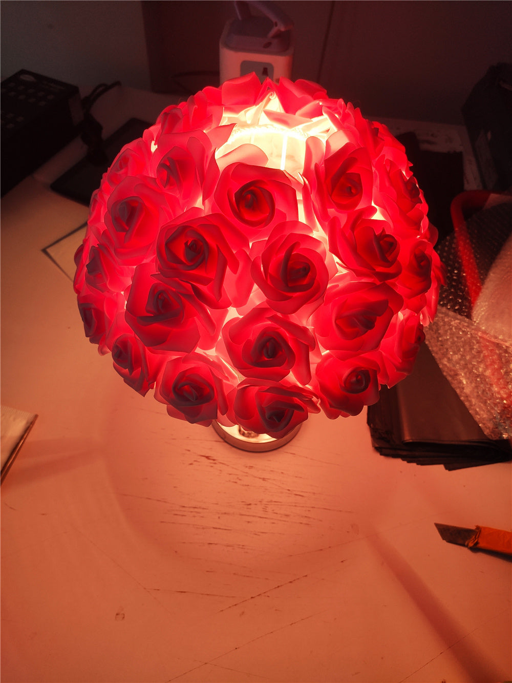 BowLift | Rose Blossom Nightstand Lamp