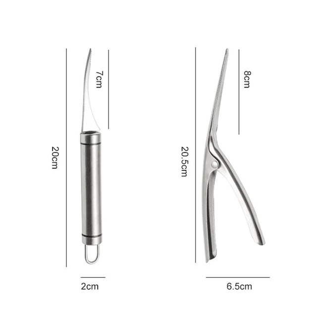 BowLift | Shrimp Cleaner Stainless Steel Cutter
