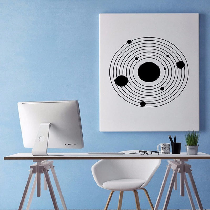Solar System Wall Art - Canvas Wall Art Painting | Bowlift