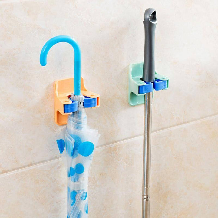 BowLift | 2pcs/lot Home Clip Mop Hooks No Trace Mop Holder