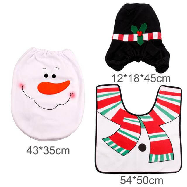 BowLift | 3pcs Fancy Santa Claus Toilet Seat Covers