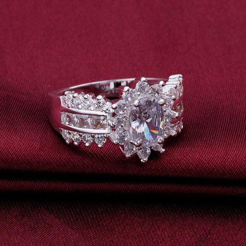Silver Crystal Ring | Bowlift
