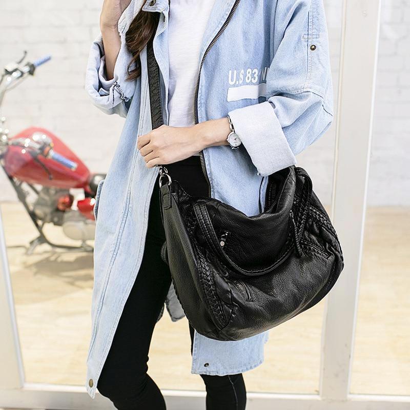 BowLift | Sisjuly 2018 Black Leather Hobo Bags