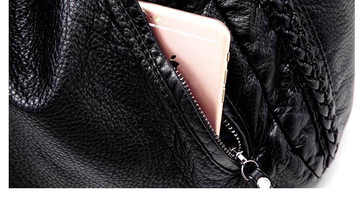 BowLift | Sisjuly 2018 Black Leather Hobo Bags