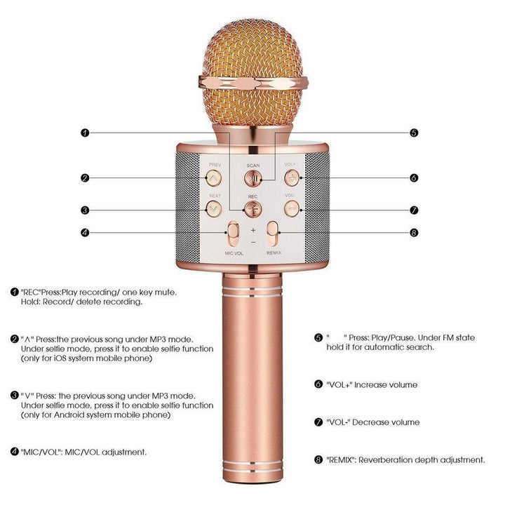 BowLift | Wireless Magic Karaoke Microphone – Bluetooth Karaoke Microphone