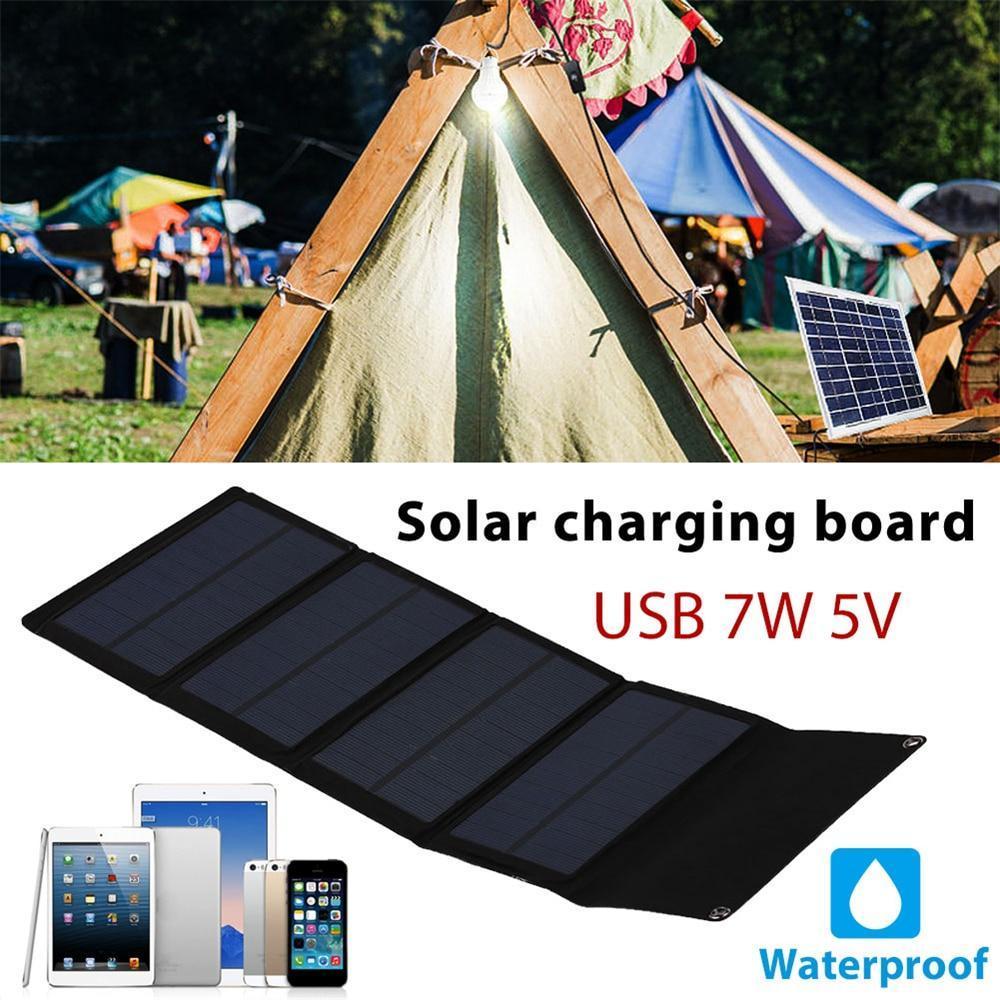 BowLift | Portable Folding Solar Cells 7W Generator phone Charger USB Output