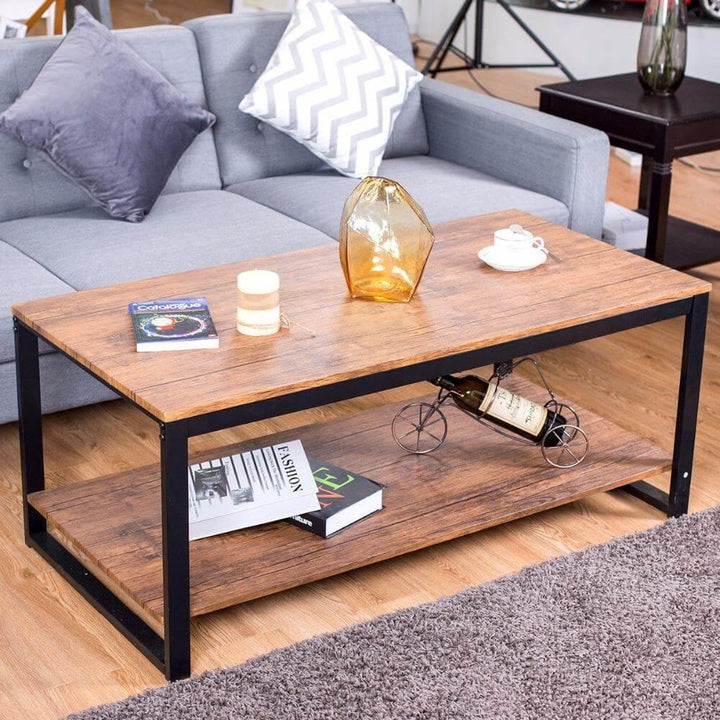 BowLift | Modern Metal Frame Rectangle Coffee Table
