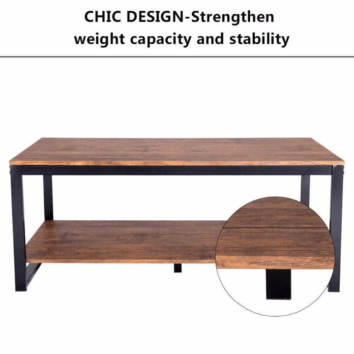 BowLift | Modern Metal Frame Rectangle Coffee Table