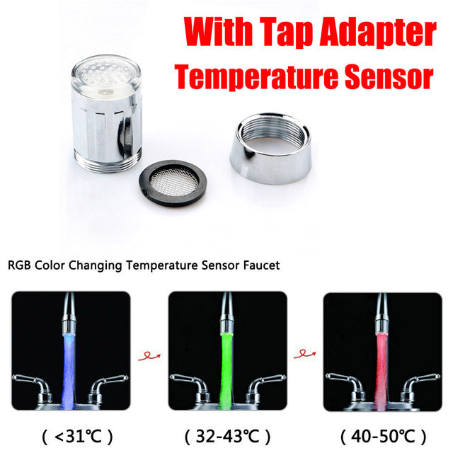 BowLift | Colorful Temperature Sensor Faucet Tap