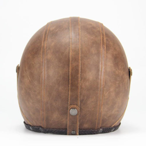 BowLift | Retro Vintage Motorcycle Helmet Open Face With Goggle Mask