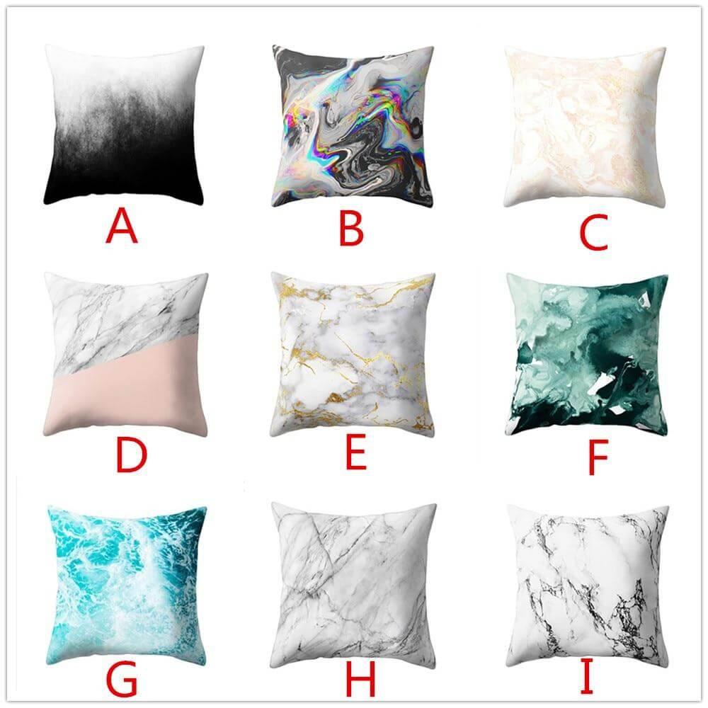 BowLift | Marble Look Printed Home Pillow Cases