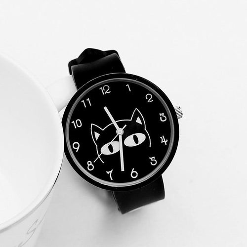BowLift | Black Minimalist Cat Lover Delight Designer Women Watch