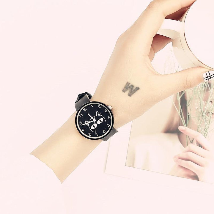 BowLift | Black Minimalist Cat Lover Delight Designer Women Watch