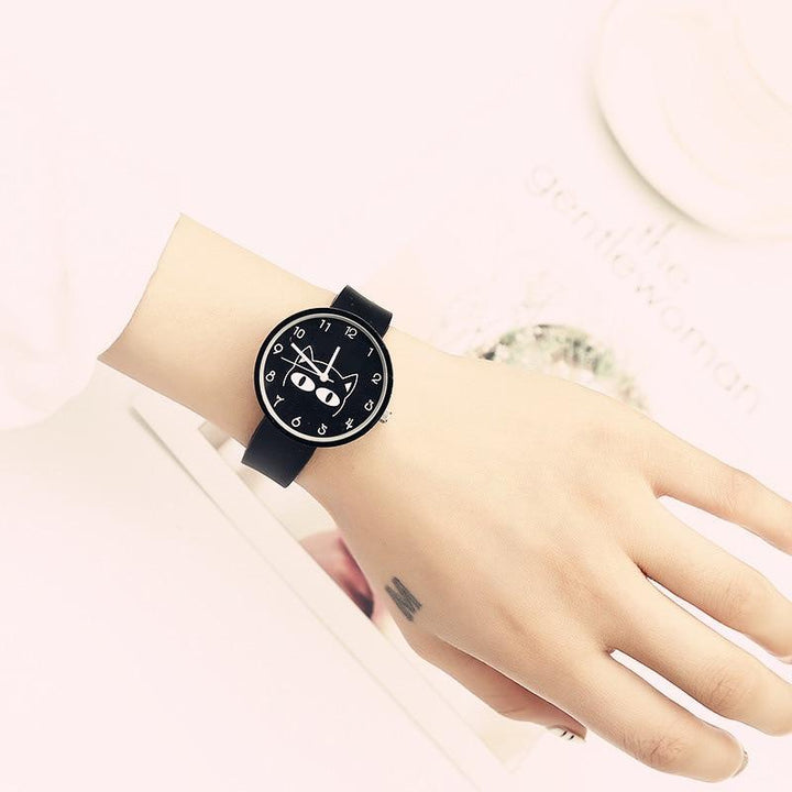 BowLift | Black Minimalist Cat Lover Delight Designer Women Watch