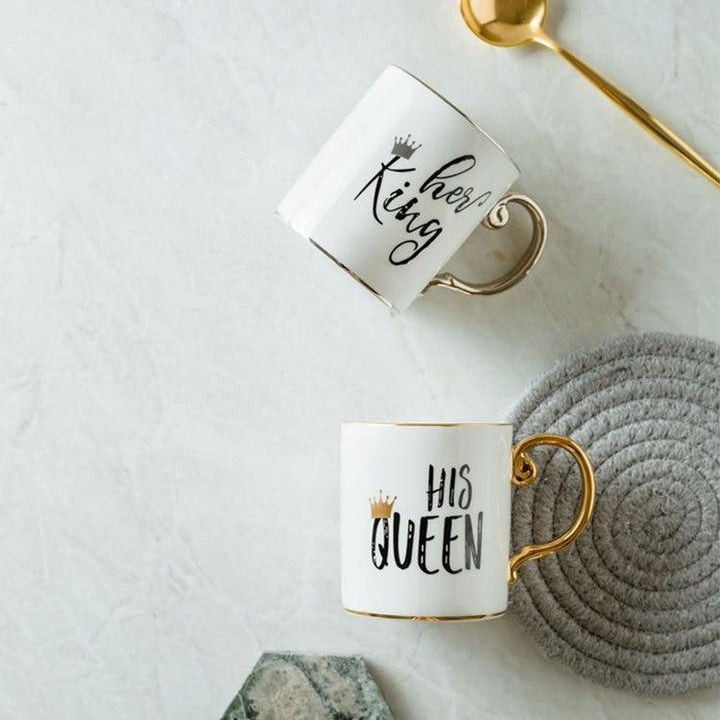 Luxury King & Queen Coffee Mugs | Bowlift