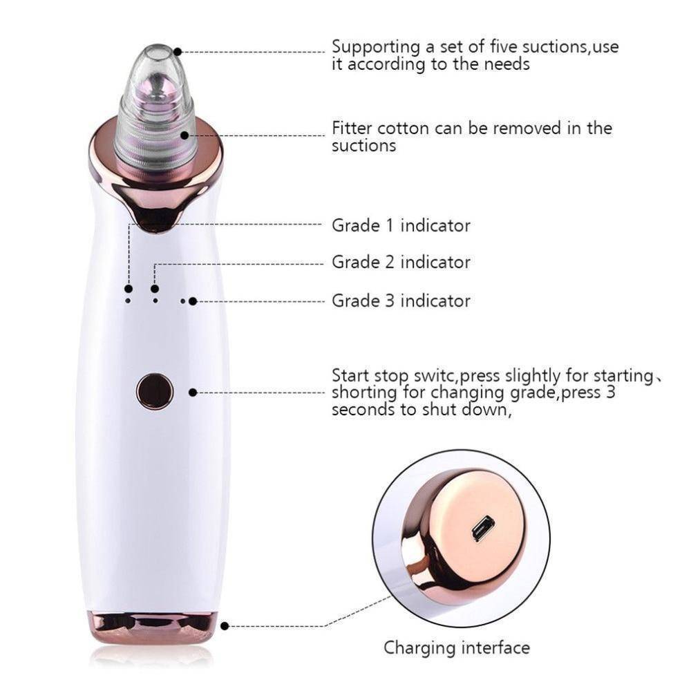 BowLift | Blackhead Removal Vacuum Suction Diamond Dermabrasion Machine