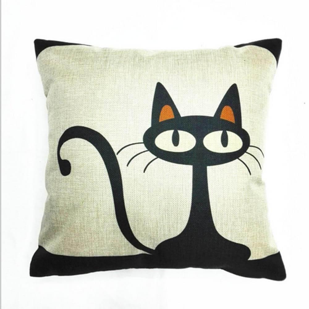 BowLift | Retro Cat Pattern Pillow Case