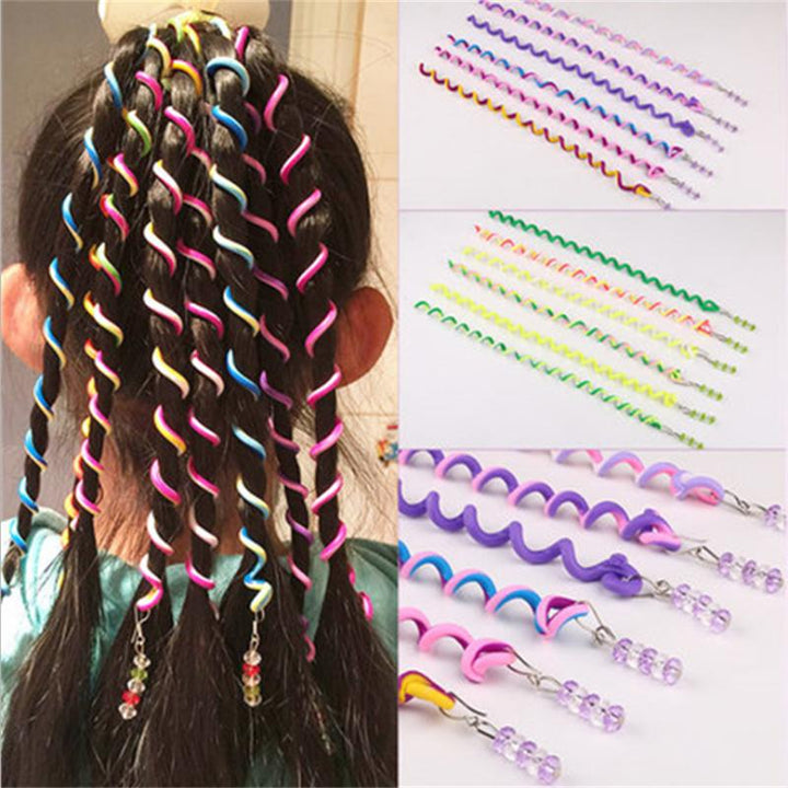 Kata - Rainbow Rolled Hair Braid Wraps | Bowlift