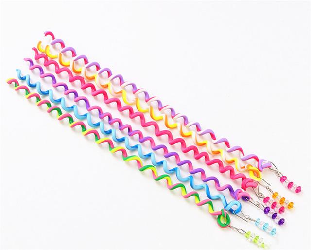 Kata - Rainbow Rolled Hair Braid Wraps | Bowlift