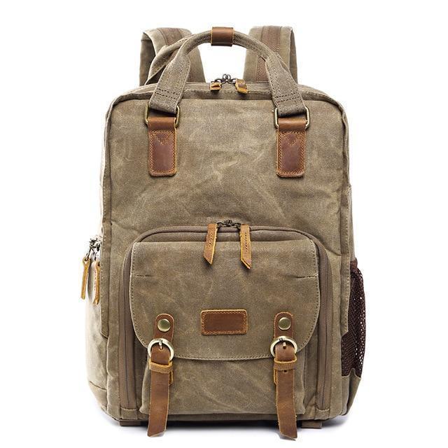 BowLift | Waterproof Waxed Canvas Camera Backpack