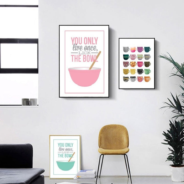 You Only Live Once - Canvas Wall Art Painting | Bowlift