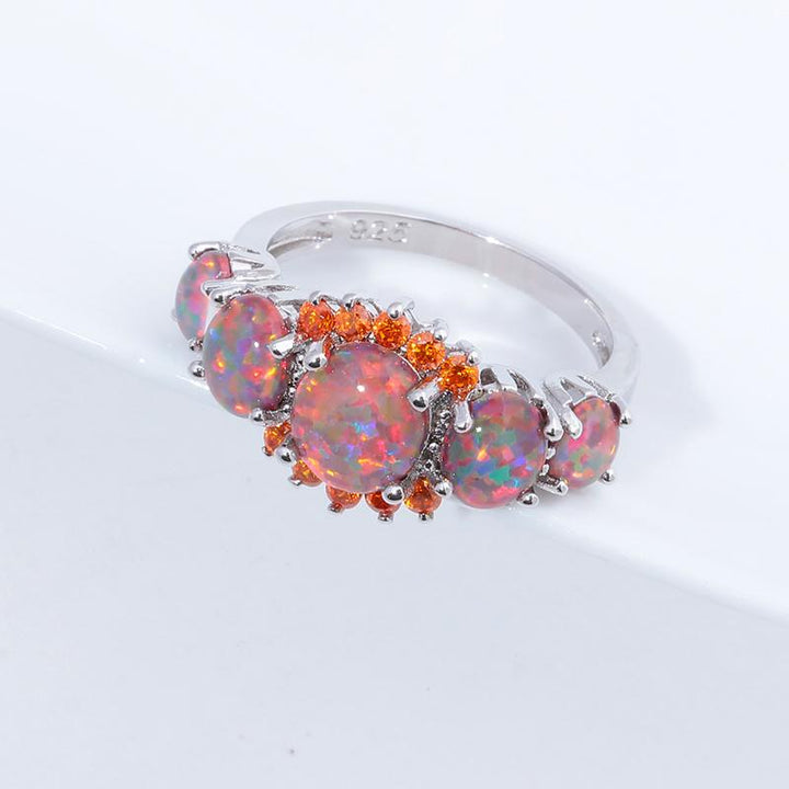 Lux -  Fire Opal Garnet Ring | Bowlift