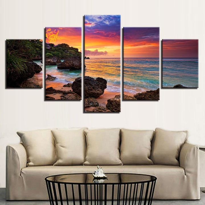 Sunset Glow - Canvas Wall Art Painting | Bowlift