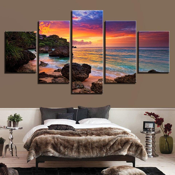 Sunset Glow - Canvas Wall Art Painting | Bowlift