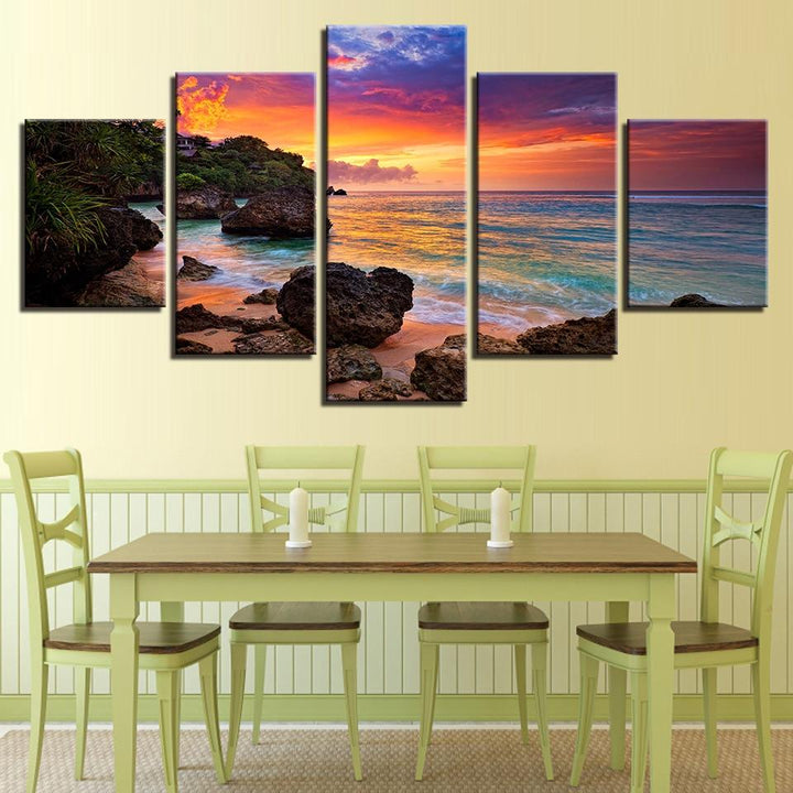 Sunset Glow - Canvas Wall Art Painting | Bowlift