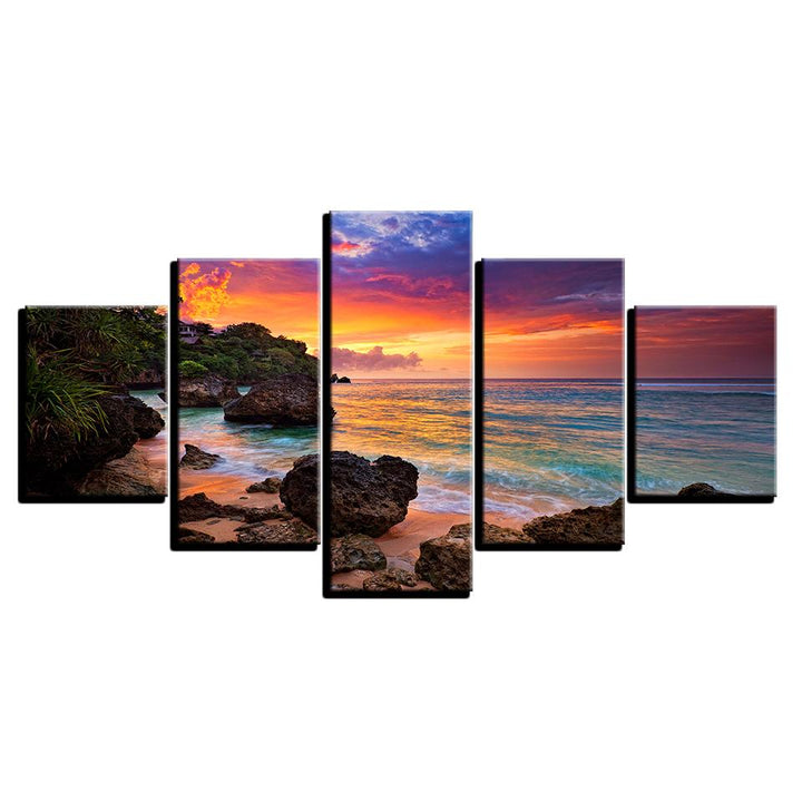 Sunset Glow - Canvas Wall Art Painting | Bowlift