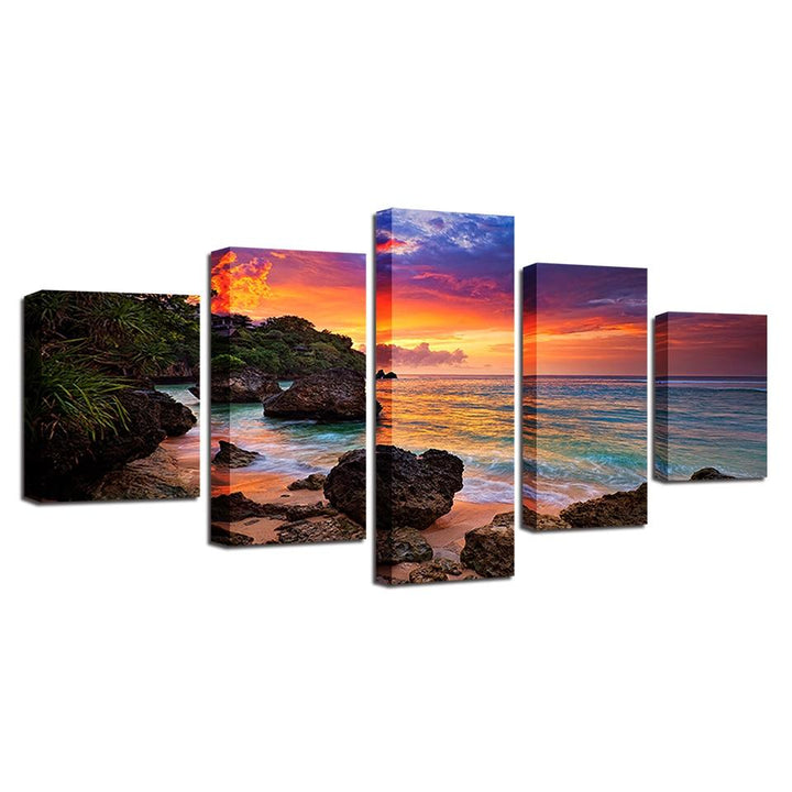 Sunset Glow - Canvas Wall Art Painting | Bowlift