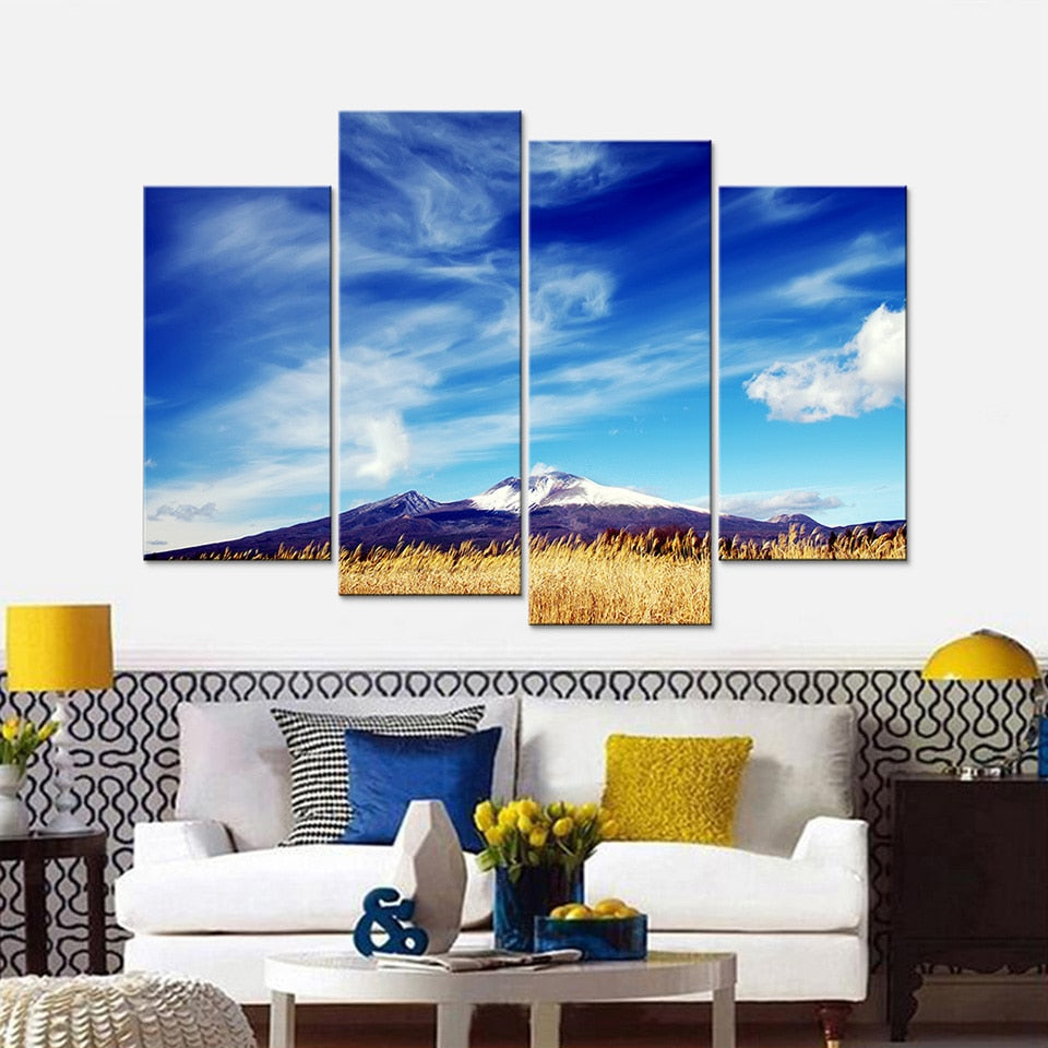 Snow Mountain - Canvas Wall Art Painting | Bowlift